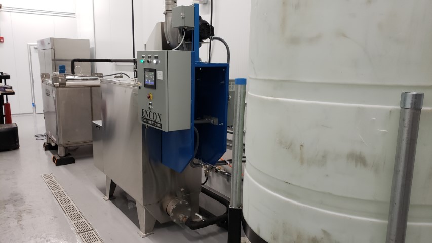 ENCON Thermal evaporator used for treatment of cannabis fertigation wastewater